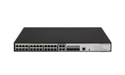 H3C S5120V3-28P-HPWR-LI L3 Ethernet Switch with 24*10/100/1000BASE-T PoE+ Ports (AC 370W), 4*100/1000BASE-X SFP Ports, and 4*GE Combo Ports,(AC)